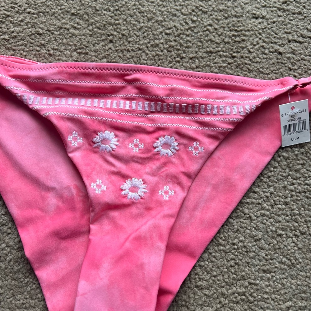 Aerie Pink Bikini Bottom Size Medium NWT